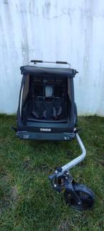 THULE remorque vélo pour 2 enfants avec siège bébé✅, Vélos & Vélomoteurs