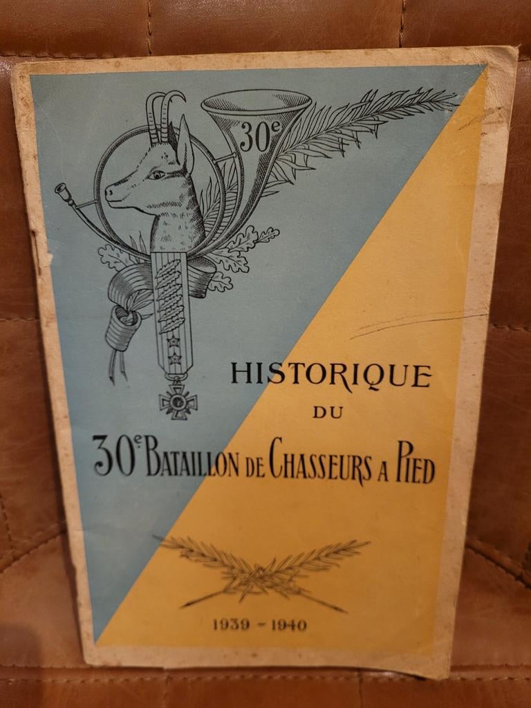Historique du 30e Bataillon de Chasseurs à Pied, Ophalen of Verzenden