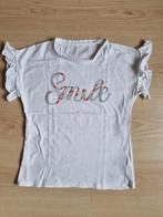 T-shirt blanc avec texte « Smile » - taille 152, Enfants & Bébés, Vêtements enfant | Taille 152, Enlèvement ou Envoi, Utilisé