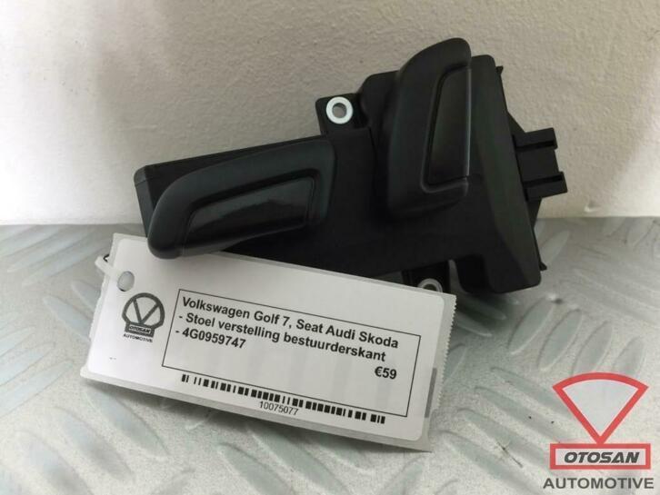 vw golf 7 audi stoelverstelling links schakelaar 4g0959747, Auto-onderdelen, Dashboard en Schakelaars, Volkswagen, Gebruikt