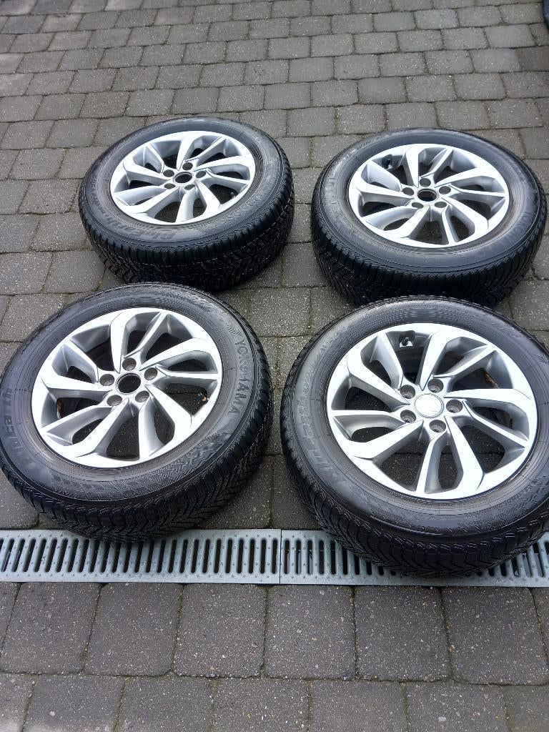 velgen met winterbanden M&S Yokohama 17"/225/60, Auto-onderdelen, Banden en Velgen, Ophalen, Gebruikt, Banden en Velgen, 17 inch