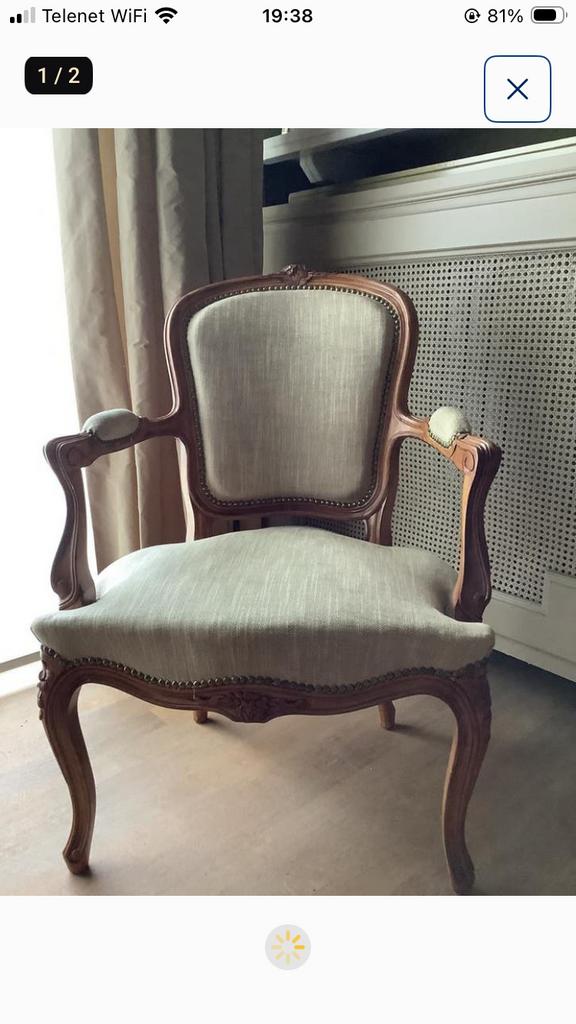 Bijzetzetel, Antiek en Kunst, Antiek | Meubels | Stoelen en Sofa's, Ophalen