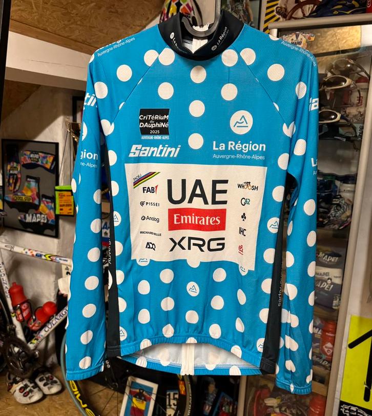 Criterium du dauphine - Tadej Pogacar, Fietsen en Brommers, Fietsaccessoires | Fietskleding, Zo goed als nieuw, Ophalen of Verzenden