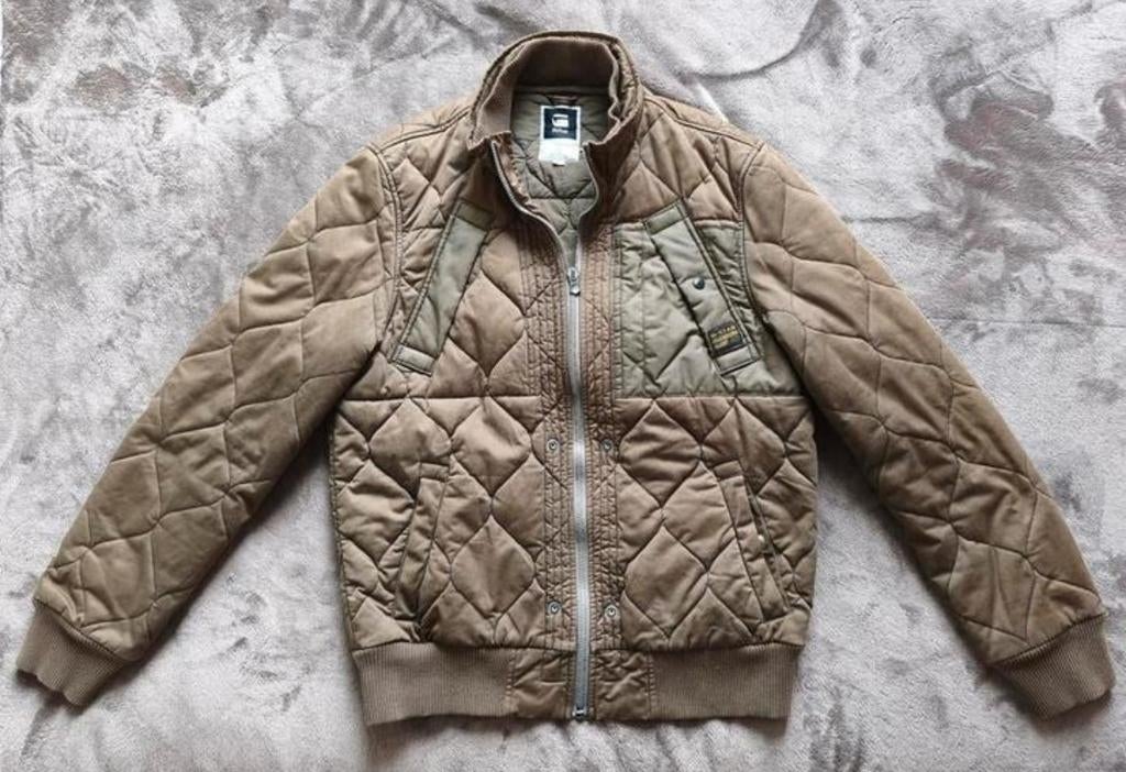 Veste Bomber homme : Gstar Raw - taille L - beige/kaki, Neuf, Enlèvement ou Envoi, Autres couleurs, Taille 52/54 (L)