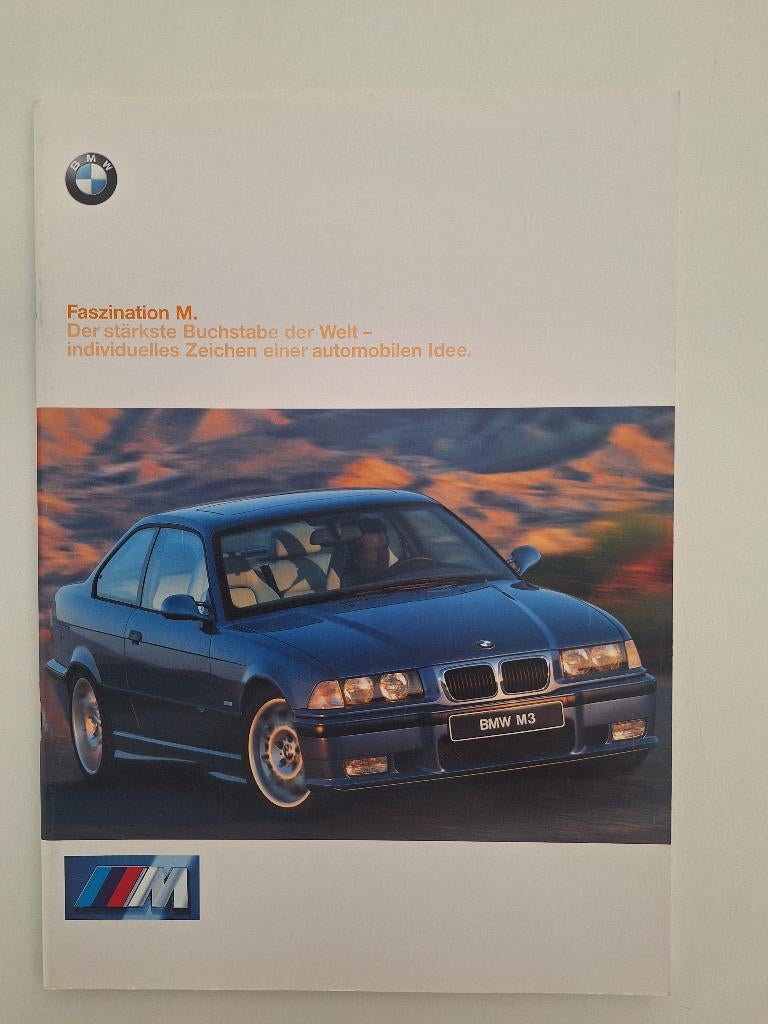 BMW M3 en M roadster 1997 brochure 42 pagina's Duitse tekst, Ophalen of Verzenden, Zo goed als nieuw, BMW