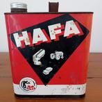 vintage olieblik HAFA 5L, Verzamelen, Blikken, Ophalen of Verzenden, Gebruikt
