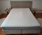 Compleet bed 140x200 + IKEA matras, Huis en Inrichting, Slaapkamer | Boxsprings, Ophalen, Gebruikt, Beige, Tweepersoons