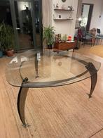 Glazen eettafel uniek design, Huis en Inrichting, Tafels | Eettafels, Ophalen, Gebruikt, Vijf personen of meer, Glas