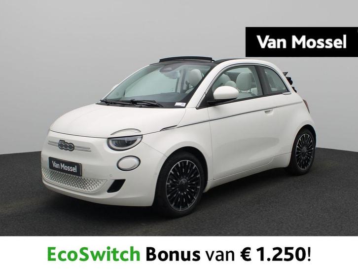 Fiat 500 C La Prima 42 kWh, Auto's, Fiat, Bedrijf, Te koop, 500C, ABS, Achteruitrijcamera, Adaptive Cruise Control, Airbags, Airconditioning