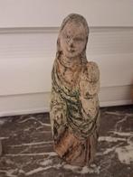 Statue en bois la Vierge avec enfant, Antiquités & Art, Enlèvement ou Envoi