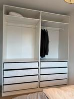 2x IKEA PAX kleerkasten – wit – met laden en hanggedeelte, Huis en Inrichting, Ophalen, Zo goed als nieuw