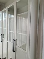 IKEA Billy boekenkast 2 x 80 cm. Met Oxberg vitrinedeuren., Maison & Meubles, 25 à 50 cm, 150 à 200 cm, Enlèvement, Utilisé