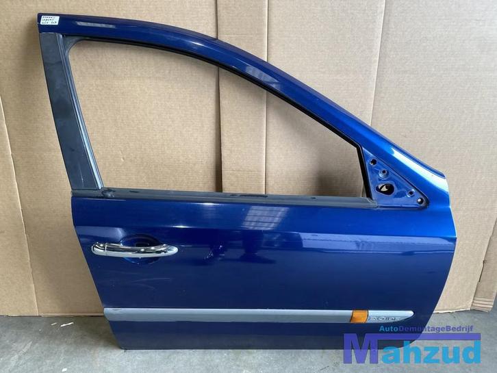 RENAULT LAGUNA 2 Blauw Rechts voor deur portier 2001-2007, Autos : Pièces & Accessoires, Carrosserie & Tôlerie, Porte, Renault