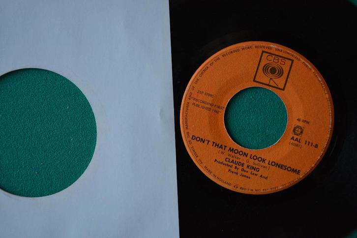 Claude King - L'incendie d'Atlanta - W7 (1962), CD & DVD, Vinyles Singles, Comme neuf, Single, Country et Western, 7 pouces, Enlèvement ou Envoi