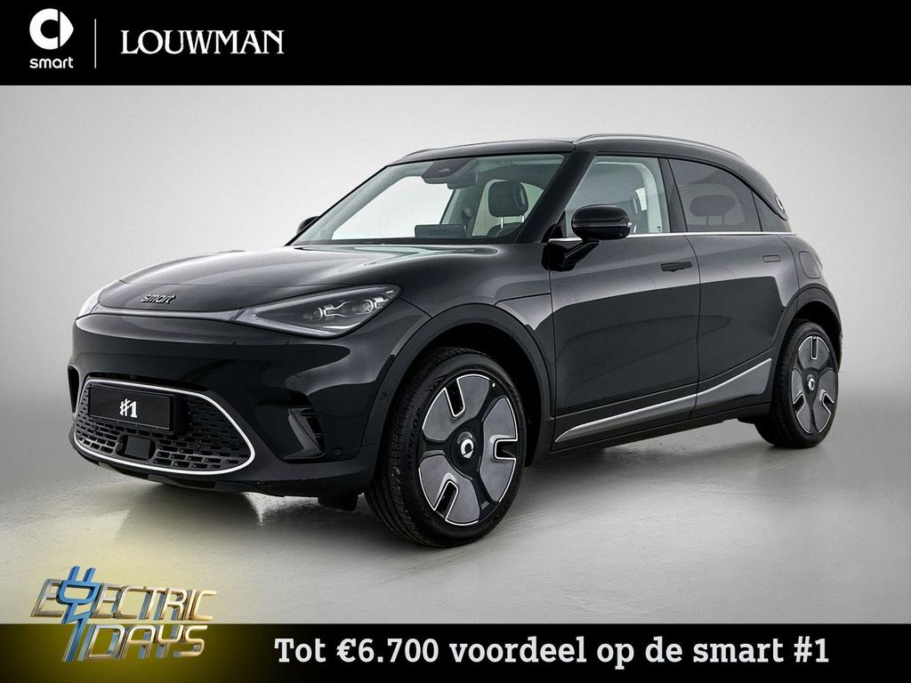 Smart #1 Premium 66 kWh | VAN €42.520 NAAR €35.810 | Electri, Auto's, Smart, Automaat, Zwart, Elektrisch, SUV of Terreinwagen