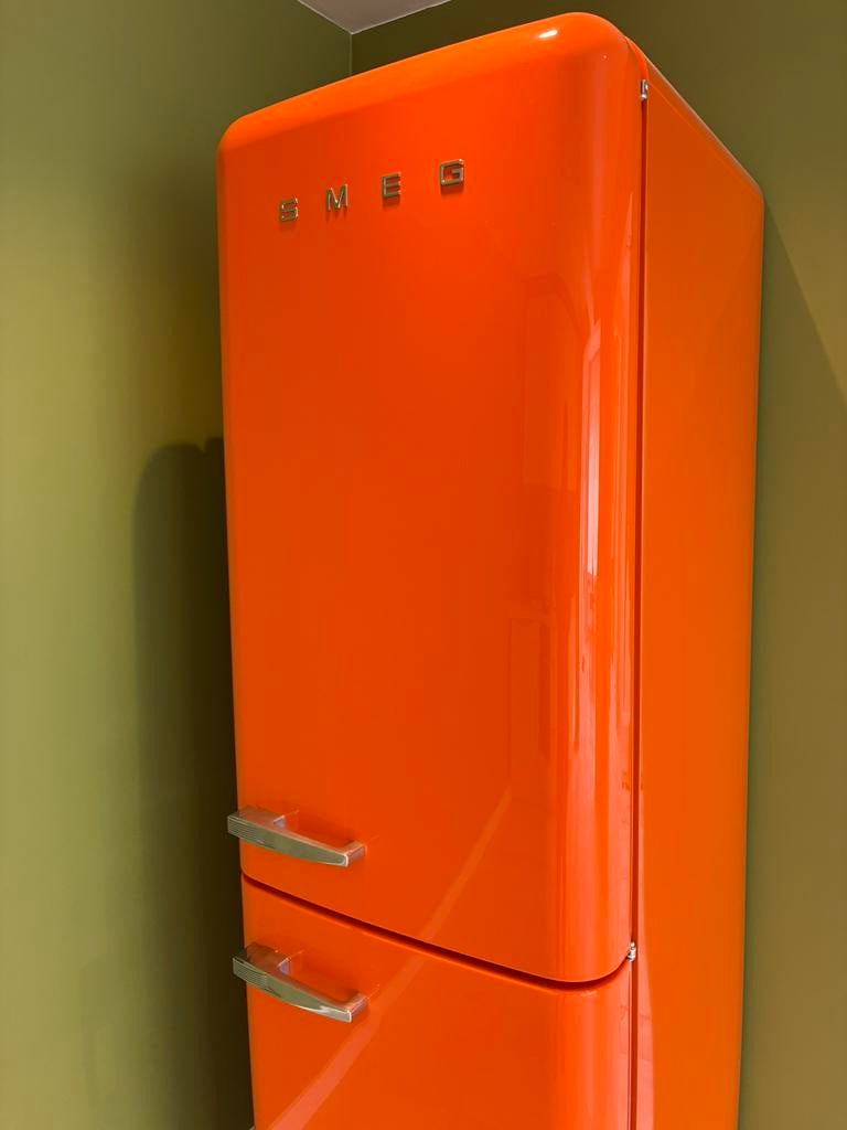 SMEG Koelkast - FAB32ROR6, Ophalen, 200 liter of meer, 60 cm of meer, Met aparte vriezer