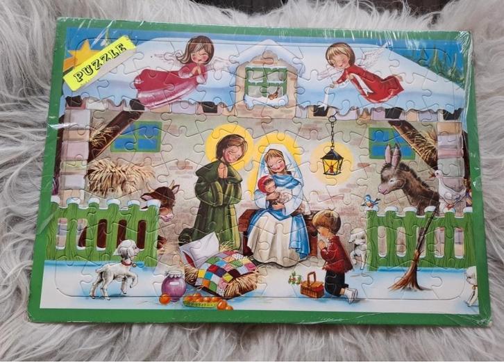Vintage Kruger KERST puzzel, ook leuk ter decoratie, Diversen, Kerst, Zo goed als nieuw, Ophalen of Verzenden
