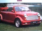 POSTER Affiche AUSTIN ROVER Mini Cabriolet L.E.Red 1994 NEUF, Enlèvement ou Envoi