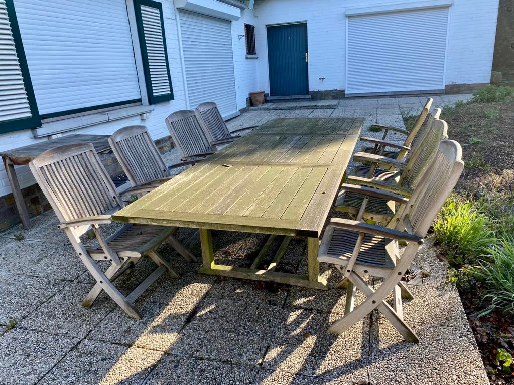 Magnifique ensemble de jardin, Salons de jardin, 8 places, Utilisé, Table d'appoint