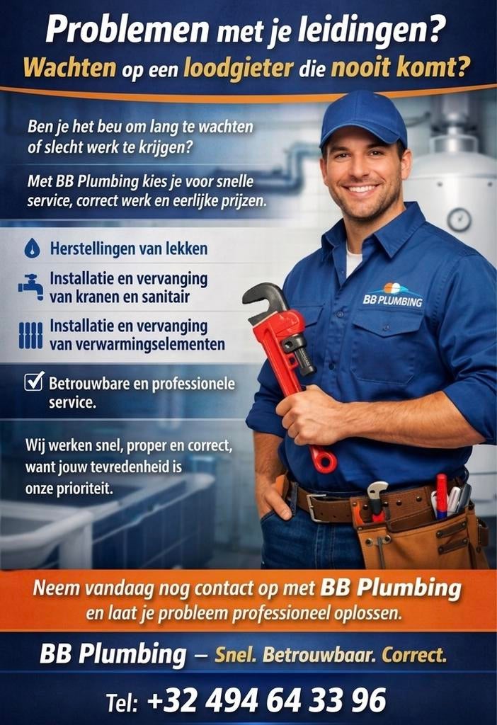 Loodgieter, Sanitair instalateur..., Ophalen