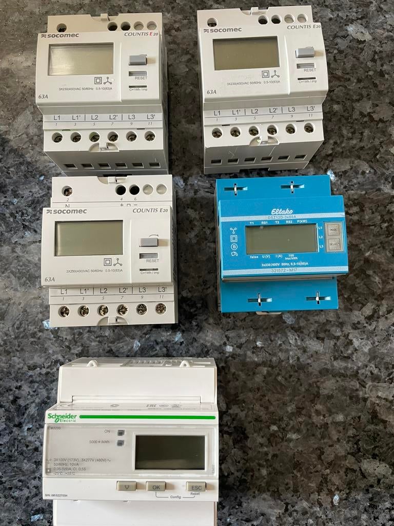 Verschillende kwh meters, Ophalen of Verzenden, Zo goed als nieuw