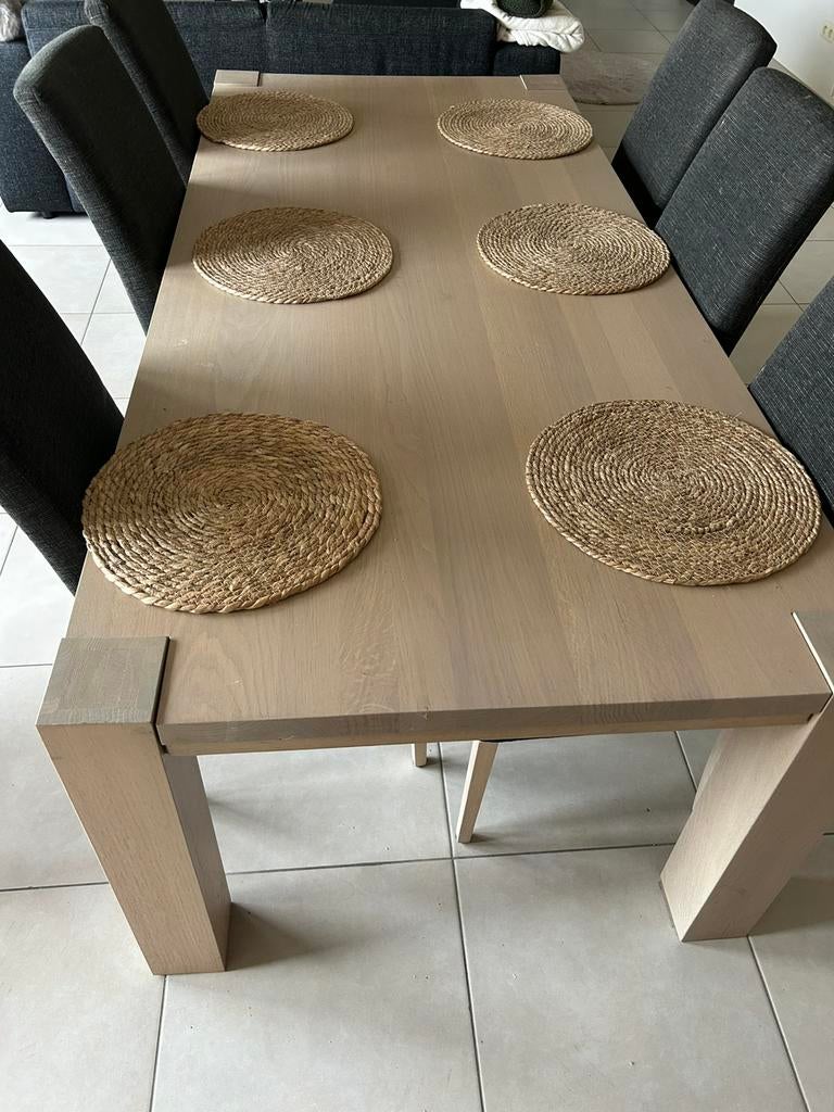 Eettafel met stoelen te koop, Ophalen, Zo goed als nieuw