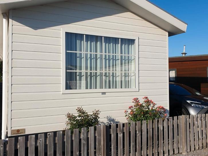 Mooie chalet Kraaikamp te koop met overal verwarming, Caravanes & Camping, Caravanes résidentielles, Enlèvement