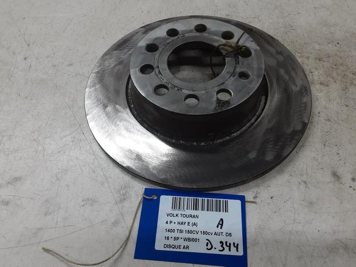 REMSCHIJF ACHTER Volkswagen Touran (5T1) (01-2015/07-2022), Auto-onderdelen, Remmen en Aandrijving, Volkswagen, Gebruikt