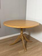 Ronde houten eettafel / keukentafel – stevig en tijdloos, Huis en Inrichting, Tafels | Eettafels, Ophalen, Zo goed als nieuw