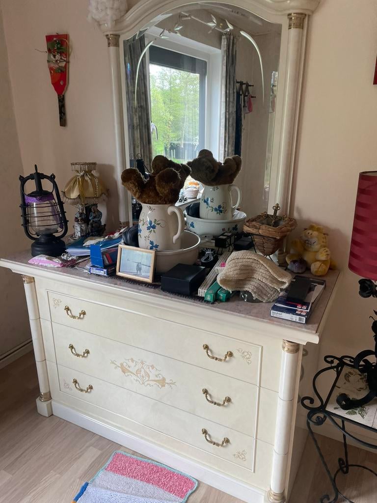 Commode met spiegel., Ophalen, Gebruikt, Italiaans