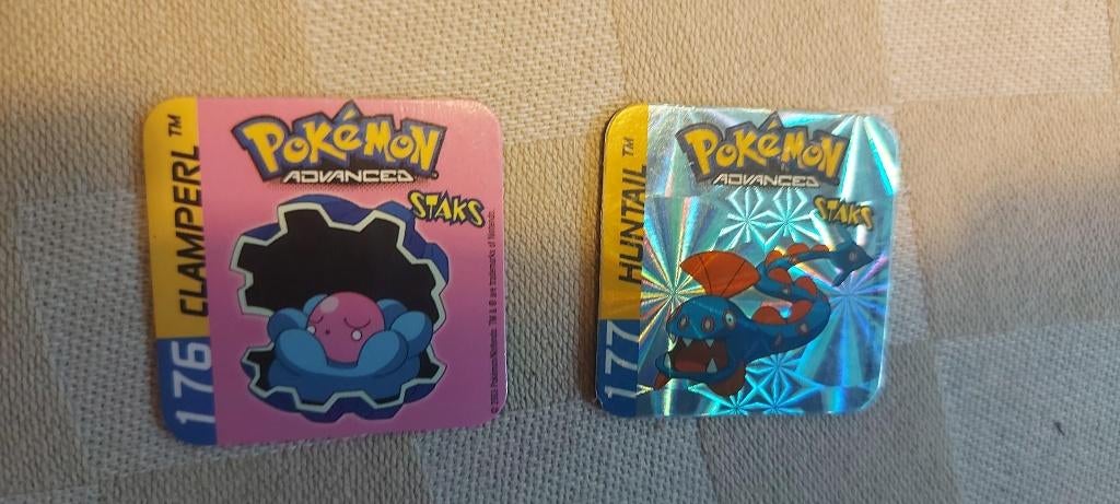 magneten speelgoed pokemon panini staks Clamperl Huntail, Ophalen of Verzenden, Nieuw