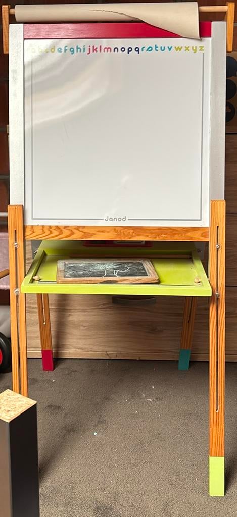 Janod krijtbord/magneetbord/tekenbord, Kinderen en Baby's, Speelgoed | Educatief en Creatief, Ophalen, Gebruikt