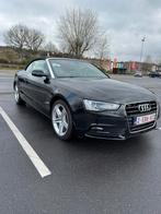 Audi A5 Cabrio (2015), Cabriolet, Zwart, Lederen bekleding, Particulier