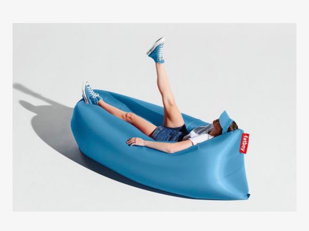 Fatboy Lamzac (luchtbed lounge), Huis en Inrichting, Zitzakken, Ophalen of Verzenden, Zo goed als nieuw, Blauw, Zitzak