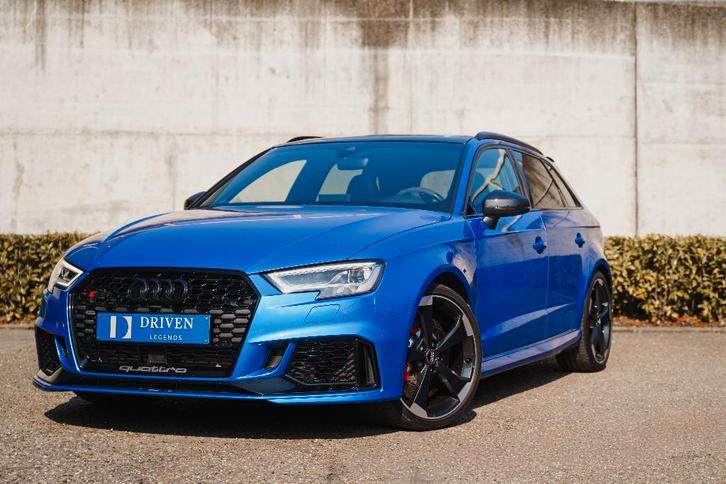 RS3 Sportback Ara Blue kristalle, Carbon, Pano dak, Autos, Audi, Entreprise, Achat, RS3, ABS, Caméra de recul, Phares directionnels