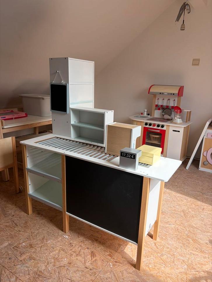 Klein houten koopmanskind, Kinderen en Baby's, Speelgoed | Speelkeukens, Gebruikt, Hout, Ophalen of Verzenden