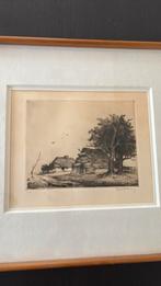 Dirk Baksteen - ets, Antiek en Kunst, Ophalen