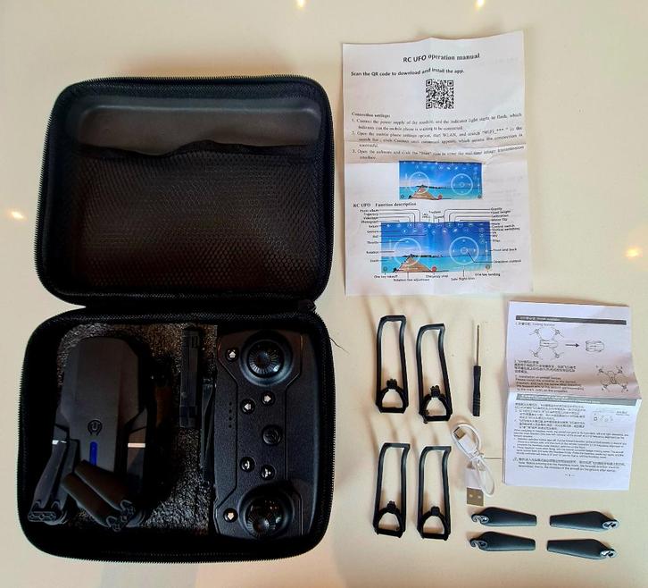 Drone, Audio, Tv en Foto, Drones, Zo goed als nieuw, Cameradrone, Basiskwaliteit, Overige merken, Minder dan 250 gram, 15 tot 30 minuten