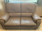 2persoonszetel in echt leder, Huis en Inrichting, Ophalen, Gebruikt