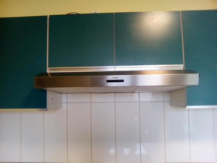 hotte WHIRLPOOL 90 cm finition inox, Electroménager, Hottes, Comme neuf, Autoportant, 200 à 400 m³/h, Moteur, Enlèvement
