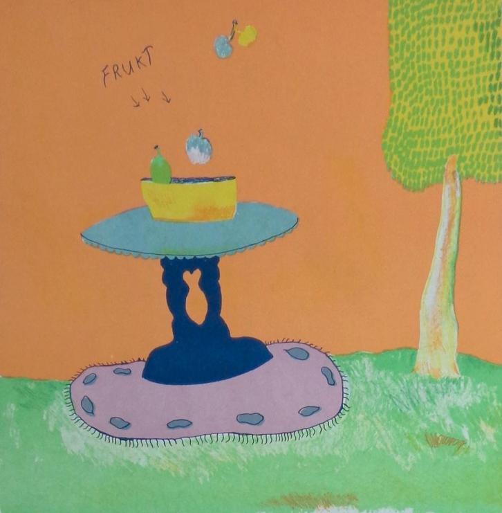 JONNY FORSSTROM / FRUKT / KLEURLITHO / 76x54cm / SIG, Antiek en Kunst, Kunst | Litho's en Zeefdrukken, Ophalen of Verzenden