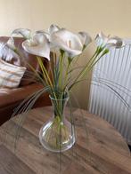 Bloemen met vaas, Ophalen, Kunststof, Gebruikt, Minder dan 40 cm