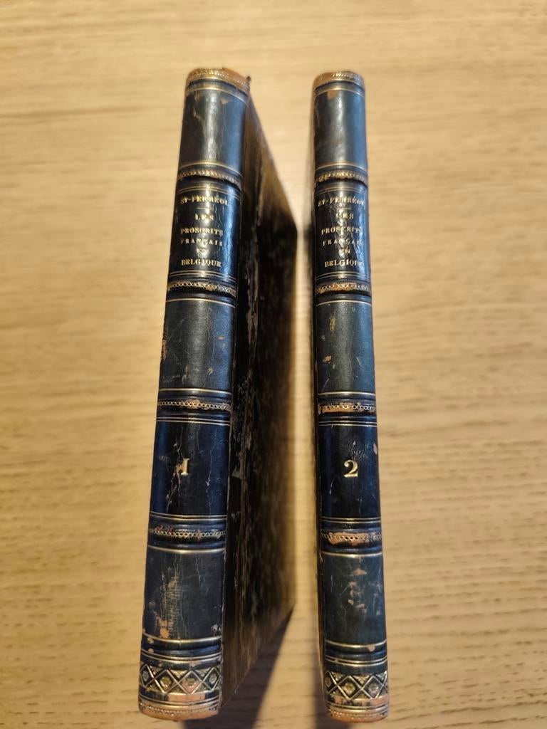 Les Proscrits Français en Belgique en deux parties. WAARDE.., Verzamelen, Ophalen of Verzenden