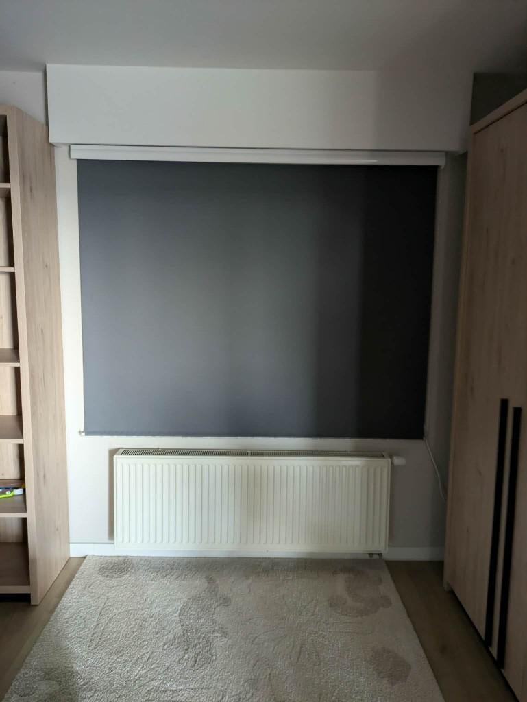 Rolgordijn verduisterend 180cm, 150 à 200 cm, Utilisé, Gris, 150 à 200 cm