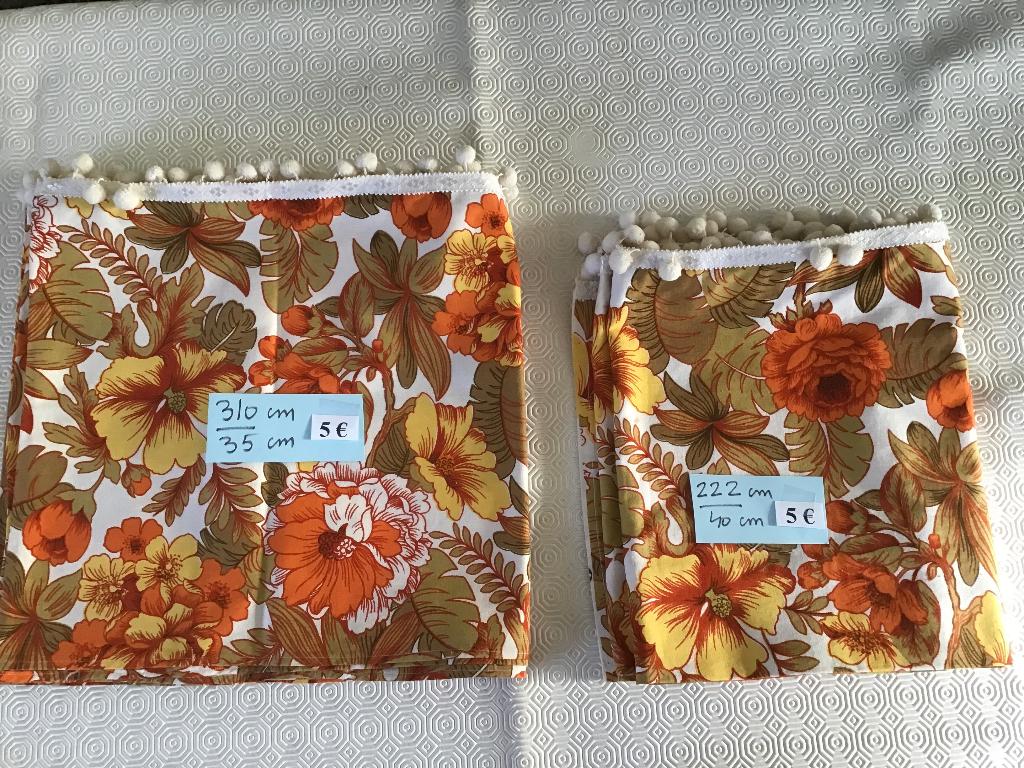 2 magnifiques pièces de tissu pour rideaux à 5€ chacune, Enlèvement ou Envoi, Comme neuf