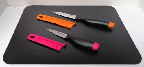 Tupperware Planche « Flexi » Couteau « Ergo » x 2 - Promo, Maison & Meubles, Cuisine| Tupperware, Neuf, Autres types, Orange, Rouge