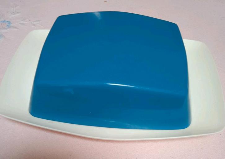 Vintage boterpot, jaren '60, uit melamine kunststof, Antiek en Kunst, Antiek | Keukengerei, Ophalen of Verzenden