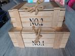 2 × landelijke decoratieve kist hout schatkist (bieden mag), Ophalen, Minder dan 50 cm, Gebruikt, Minder dan 50 cm