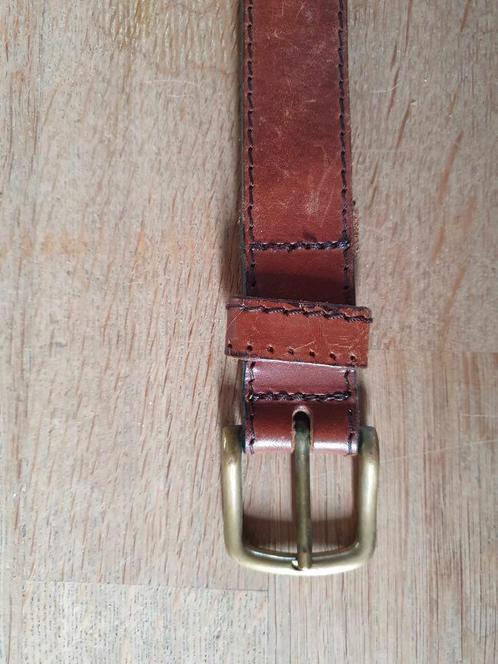 CEINTURE HOMME CUIR BRUN EN EXCELLENT ETAT, Kleding | Heren, Riemen en Ceintuurs, Zo goed als nieuw, Riem of Ceintuur, Minder dan 95 cm