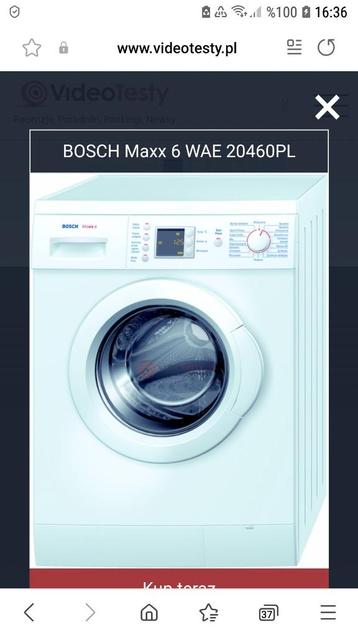 BOSCH MAXX 6 WAE32460FG 6 kg Wasmachine  beschikbaar voor biedingen
